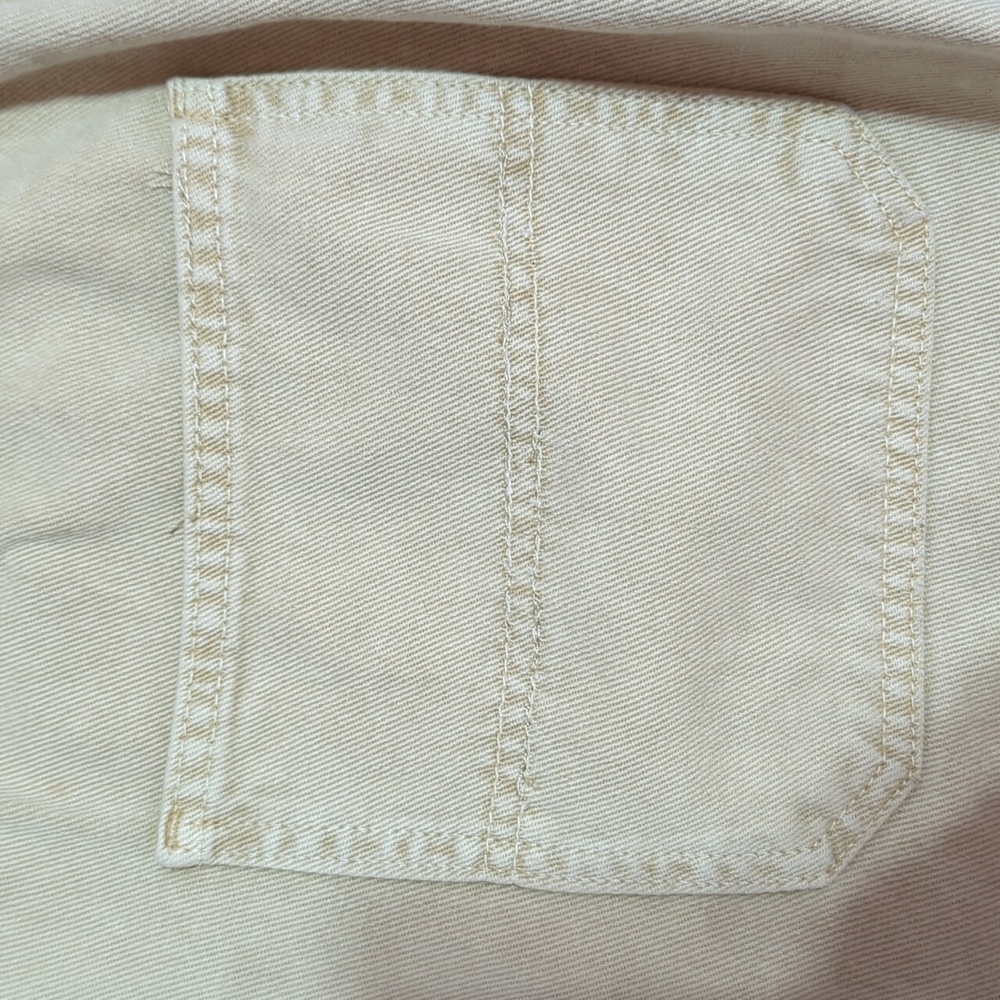 Free People Platoon Cargo Pants Khaki denim joggers jeans L - Picture 9 of 15